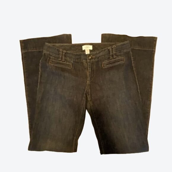 Ann Taylor LOFT 99% Cotton Wide-Leg Denim Dress Blue Jeans Sz 2 - Picture 2 of 15